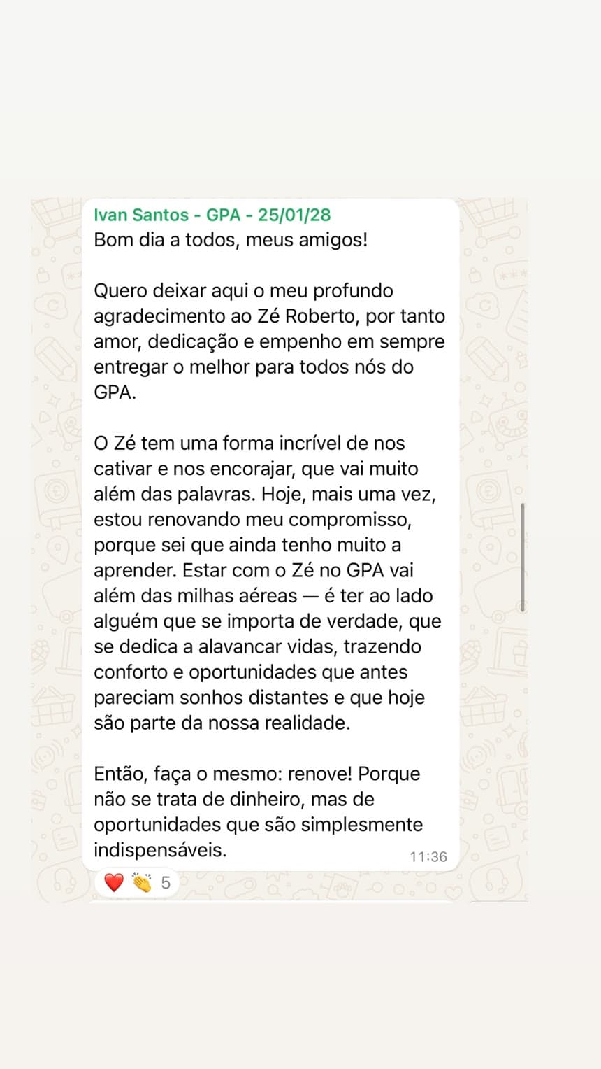 Mensagem de Ivan