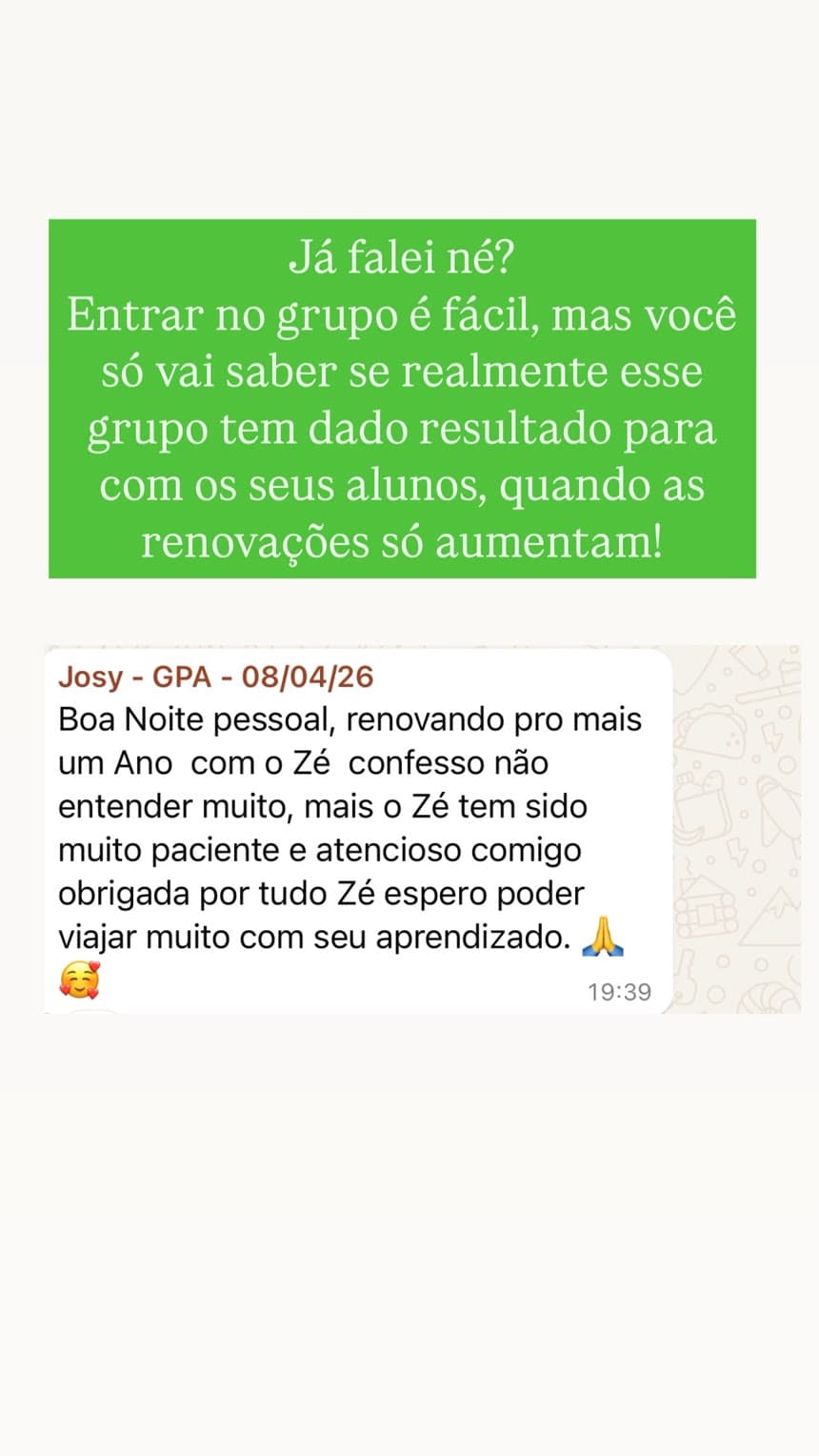 Mensagem de Josy